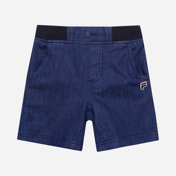 Pantalones Cortos Fila Niños Azul Marino - Denim - España 136085LWN